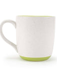 Speckled Mugs 4-Pack White and Sage-Green PRICE IS PER MUG