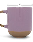 2-Tone Speckled Mug 4-Pack Purple Ceramic PRICE IS PER MUG