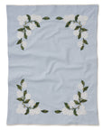 Hydrangea Embroidered Tea Towel