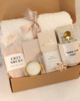 Warm And Cozy Candle Gift Box with Blanket
