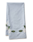 Hydrangea Embroidered Tea Towel