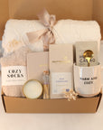 Warm And Cozy Candle Gift Box with Blanket