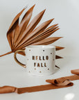 Hello Fall Gold Tile Coffee Mug - Fall Decor & Gifts