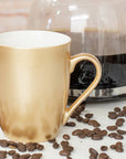 Metallic Gold Glossy Finish Coffee Mug 4-Pk PRICE IS PER MUG