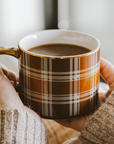 *NEW* Brown Plaid Coffee Mug - Fall Decor & Gifts