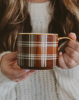 *NEW* Brown Plaid Coffee Mug - Fall Decor & Gifts