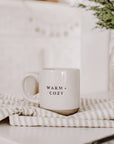 Warm & Cozy Stoneware Coffee Mug-Christmas Home Decor & Gift