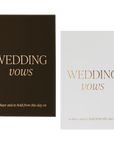 Wedding Vows Booklet Set - Wedding Gifts & Cards