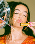 girl with the lip balm
