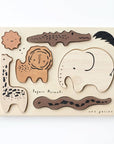 Wooden Tray Puzzle - Safari Animals - 2nd Edition