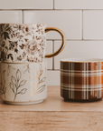 *NEW* Brown Plaid Coffee Mug - Fall Decor & Gifts