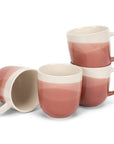 Mug 4-Pk Triple Dipped Red 14 ounce Ceramic PRICE IS PER MUG