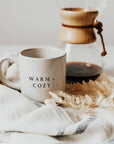 Warm & Cozy Stoneware Coffee Mug-Christmas Home Decor & Gift