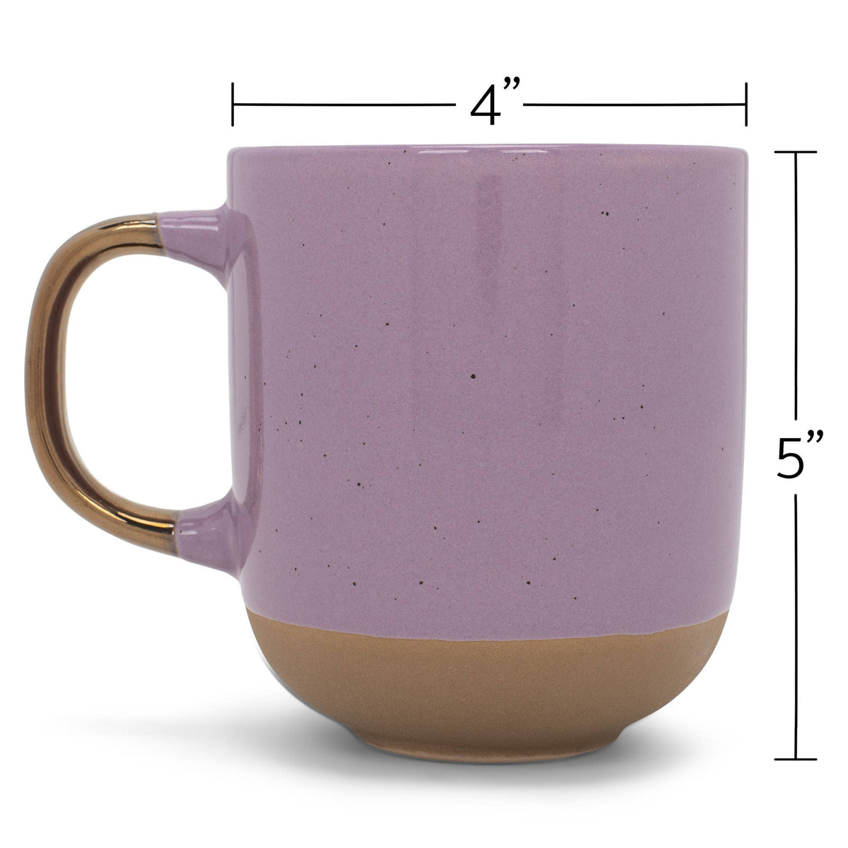 2-Tone Speckled Mug 4-Pack Purple Ceramic PRICE IS PER MUG