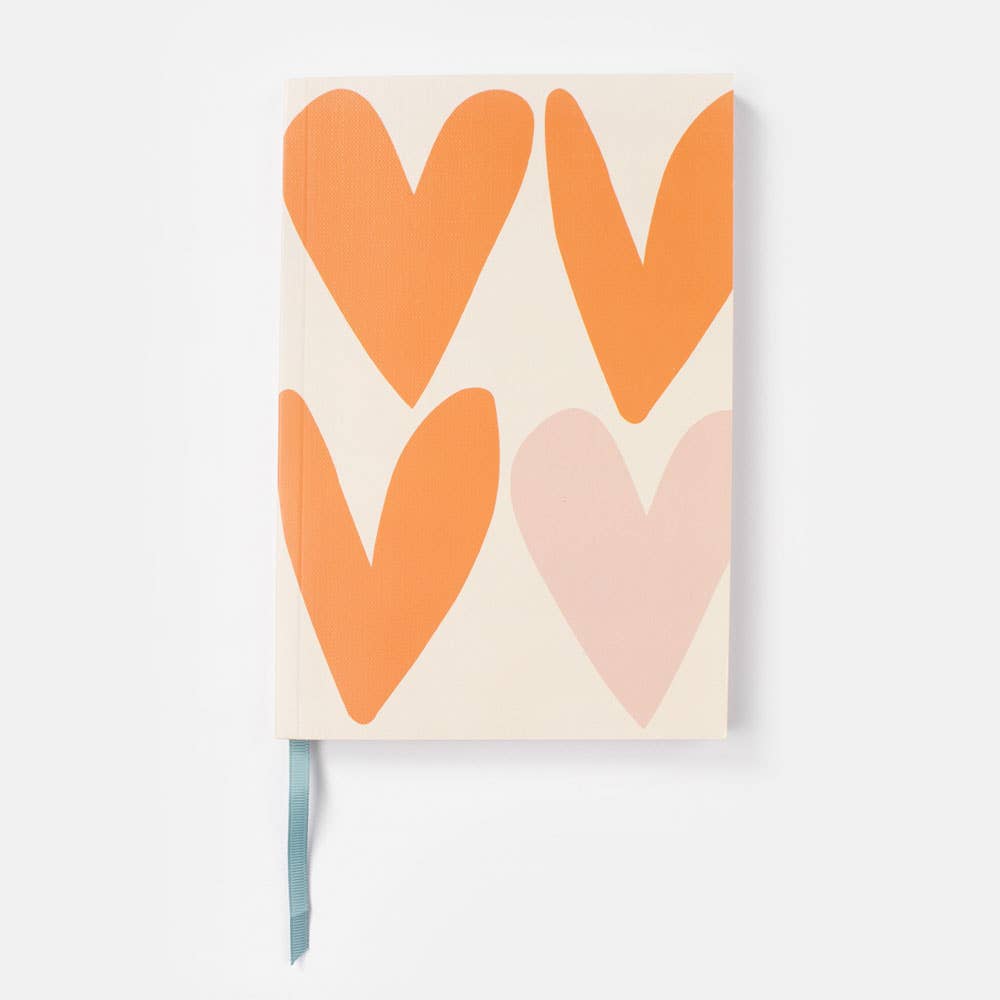 Orange Pale Pink Big Heart Dream Big Life Planner