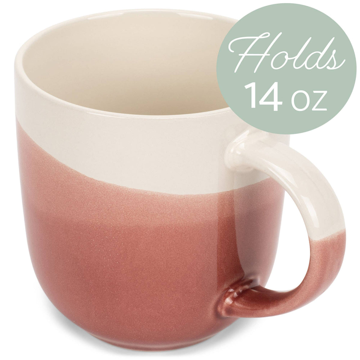 Mug 4-Pk Triple Dipped Red 14 ounce Ceramic PRICE IS PER MUG
