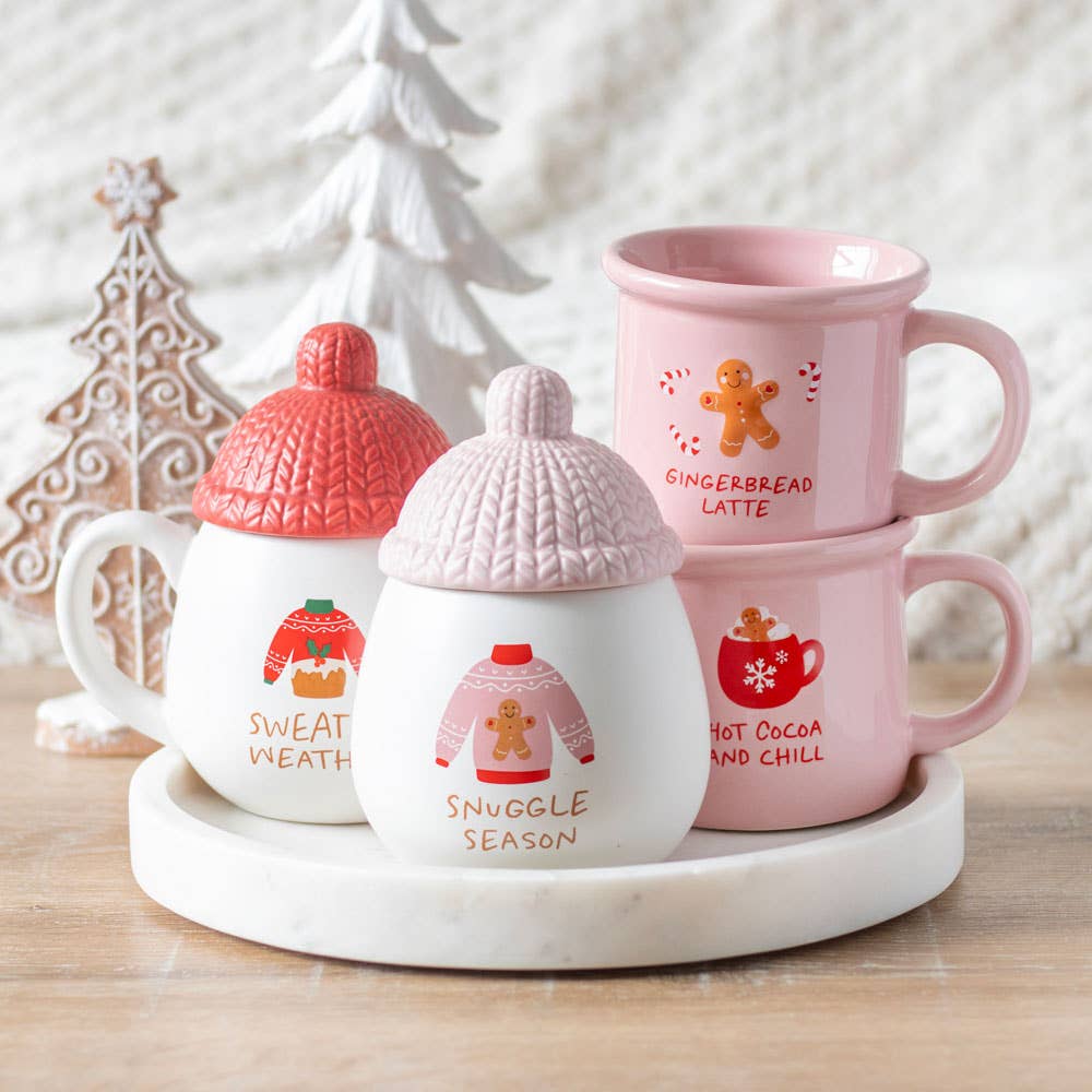 Pink Gingerbread Latte Christmas Mug - Thumbnail 3