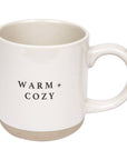 Warm & Cozy Stoneware Coffee Mug-Christmas Home Decor & Gift