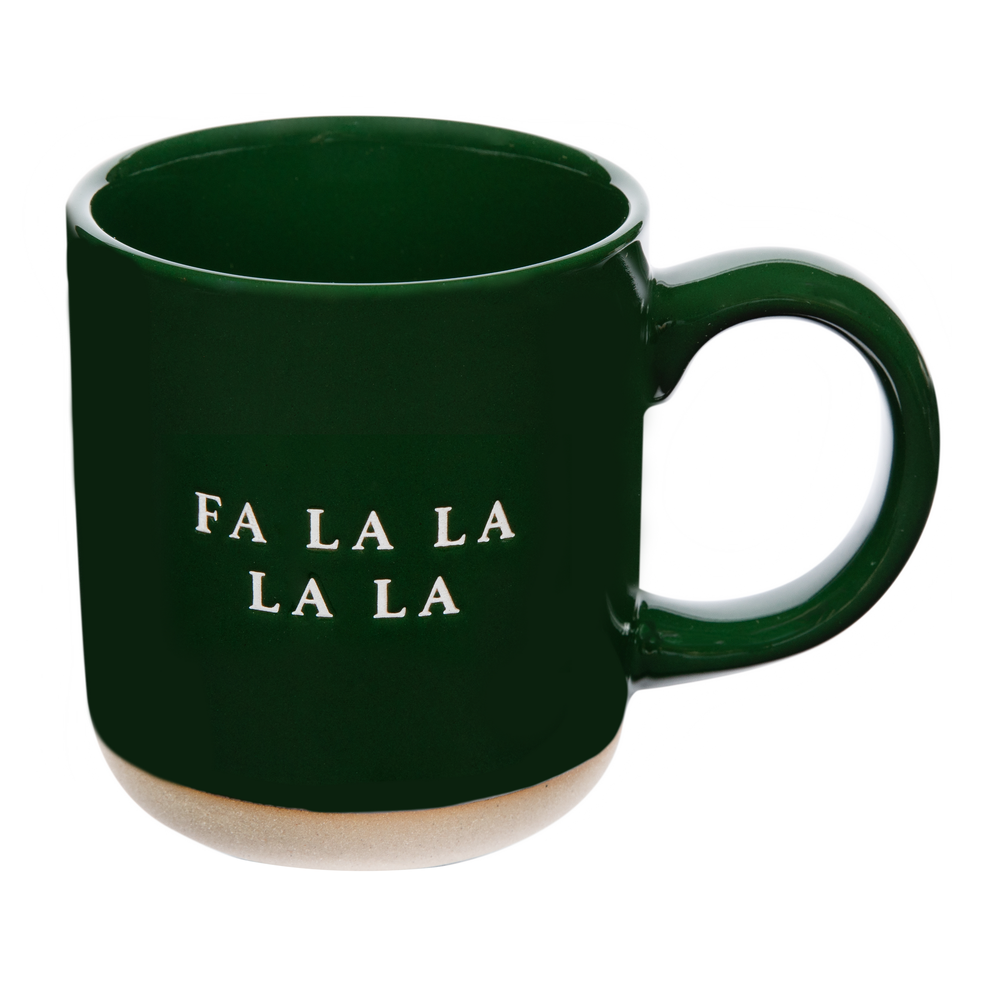 Fa La La Stoneware Coffee Mug - Christmas Decor &amp; Gift