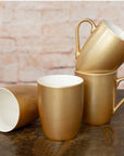 Metallic Gold Glossy Finish Coffee Mug 4-Pk PRICE IS PER MUG