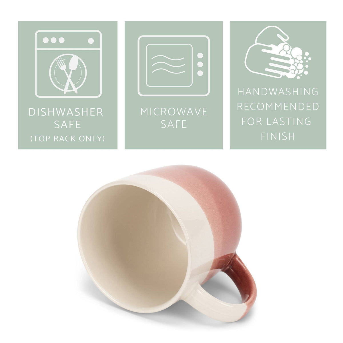 Mug 4-Pk Triple Dipped Red 14 ounce Ceramic PRICE IS PER MUG