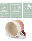 Mug 4-Pk Triple Dipped Red 14 ounce Ceramic PRICE IS PER MUG