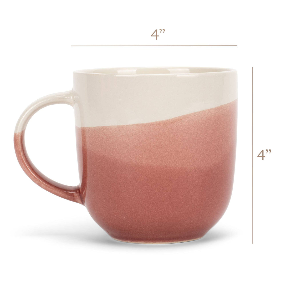 Mug 4-Pk Triple Dipped Red 14 ounce Ceramic PRICE IS PER MUG