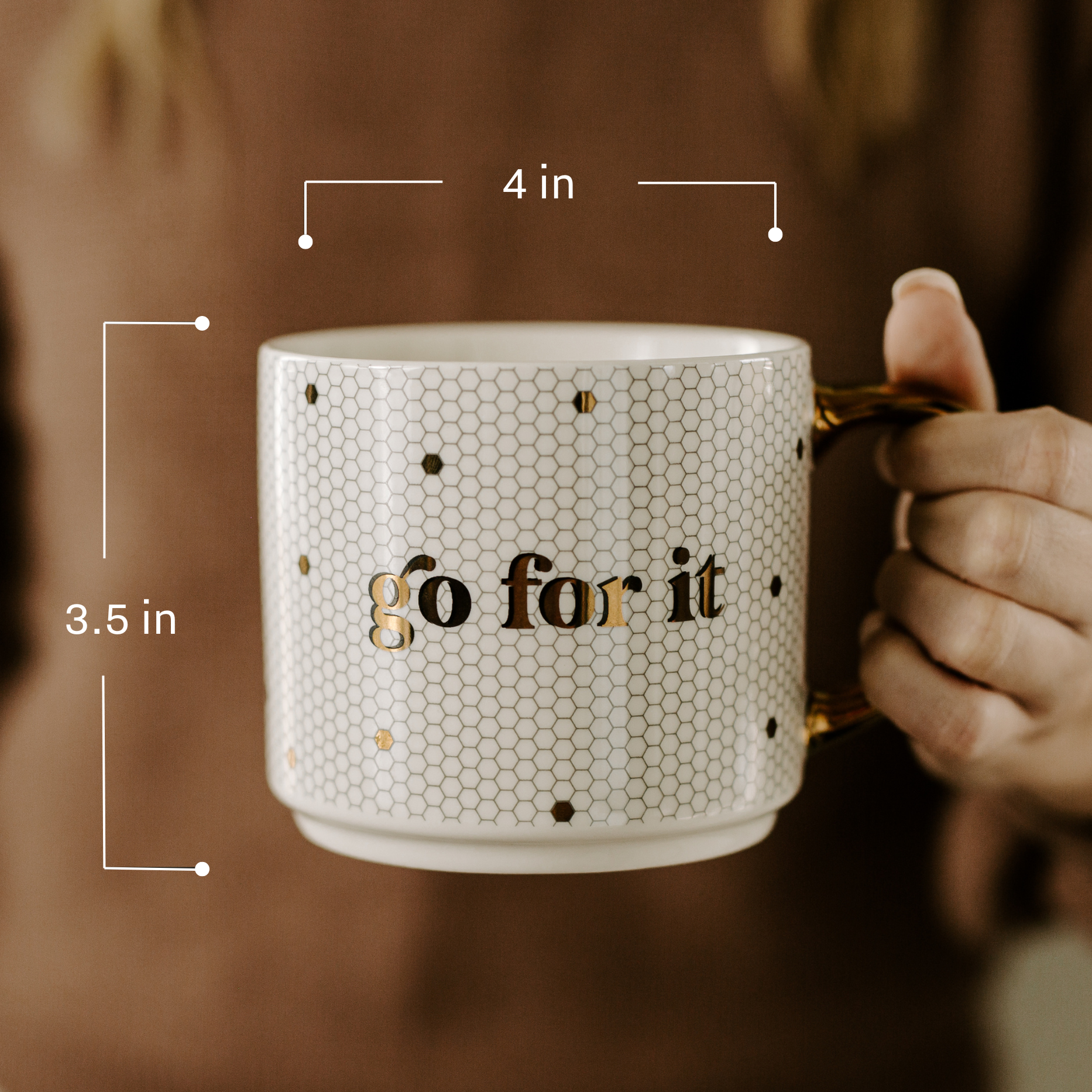 Mom Gold Tile Coffee Mug - Home Decor &amp; Gifts