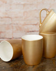 Metallic Gold Glossy Finish Coffee Mug 4-Pk PRICE IS PER MUG
