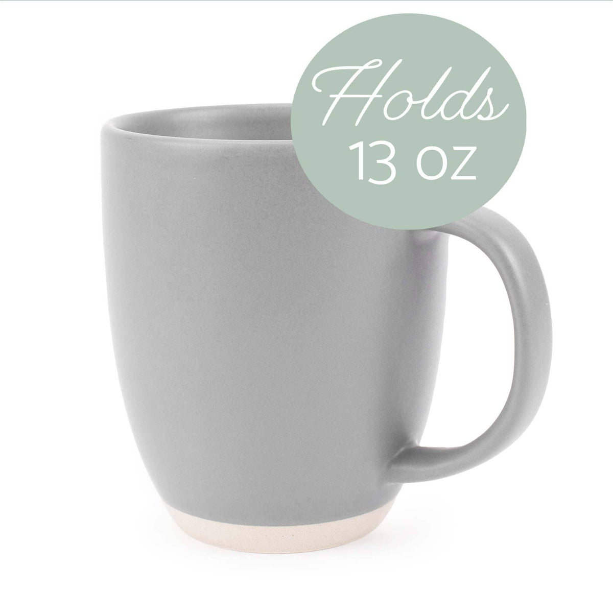 Mugs 4-Pk Raw Textured Bottom Light-Gray PRICE IS PER MUG