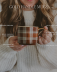 *NEW* Brown Plaid Coffee Mug - Fall Decor & Gifts