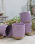 2-Tone Speckled Mug 4-Pack Purple Ceramic PRICE IS PER MUG