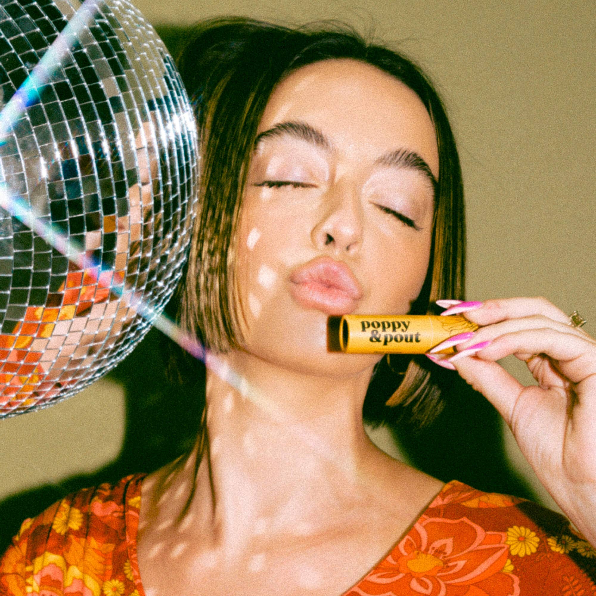 girl with the lip balm