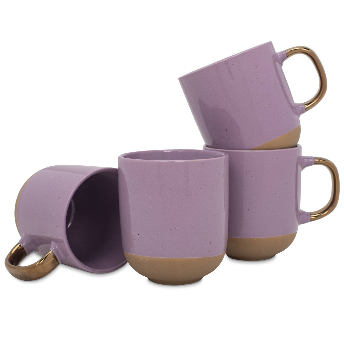 2-Tone Speckled Mug 4-Pack Purple Ceramic PRICE IS PER MUG