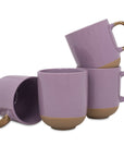2-Tone Speckled Mug 4-Pack Purple Ceramic PRICE IS PER MUG