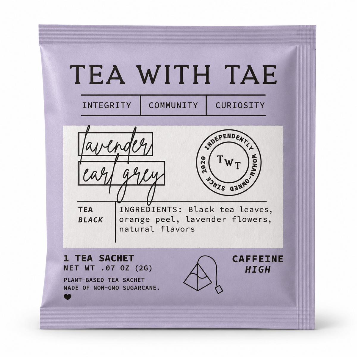 Lavender Earl Grey Black Tea - Individually Wrapped Tea Bag