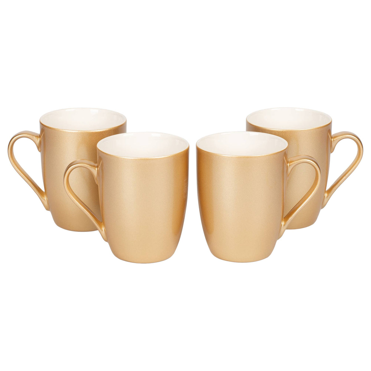 Metallic Gold Glossy Finish Coffee Mug 4-Pk PRICE IS PER MUG