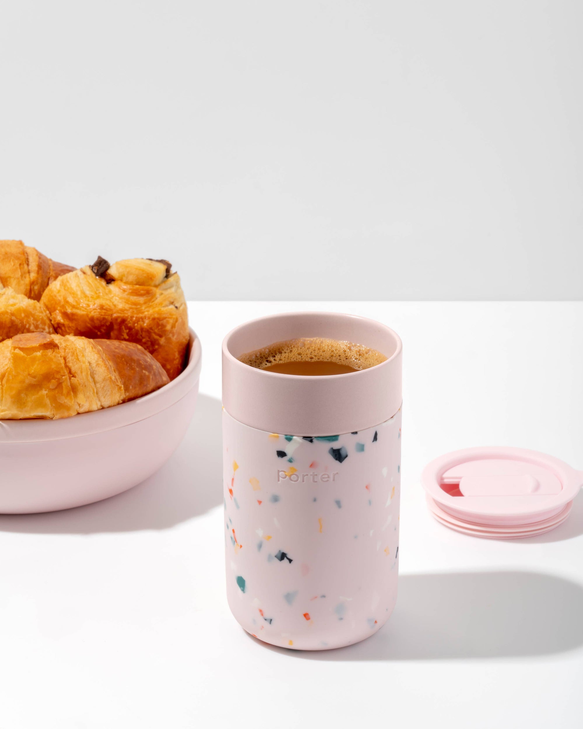 Ceramic Reusable Coffee Mug 16oz - Terrazzo