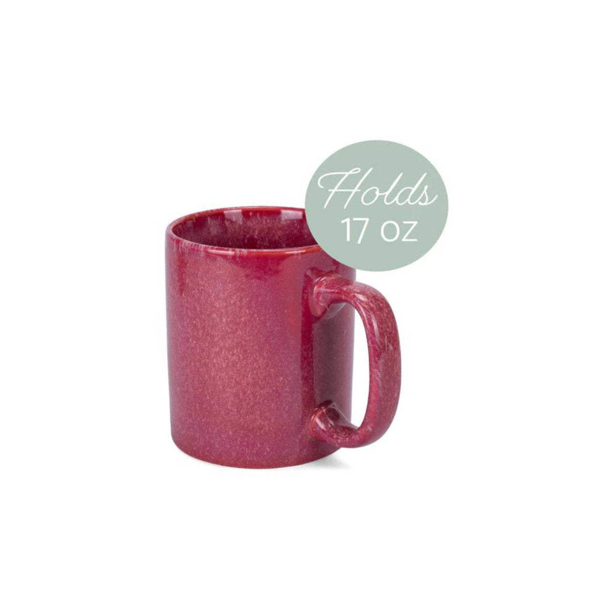 Mug 4-Pack 17oz Red Ceramic Straight Body PRICE IS PER MUG