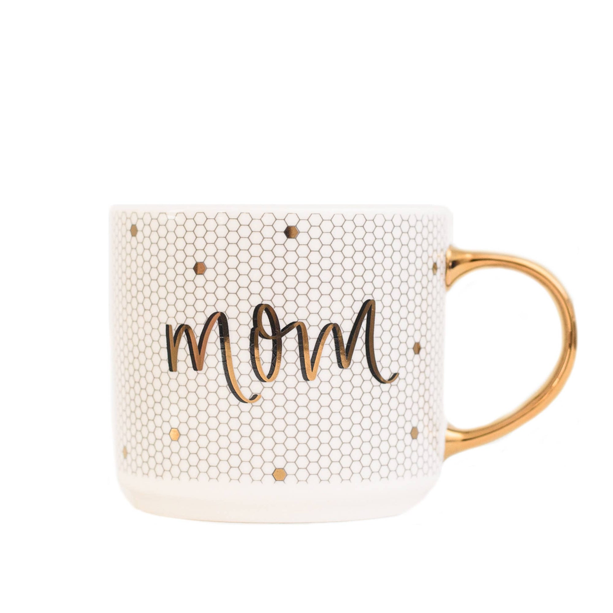 Mom Gold Tile Coffee Mug - Home Decor &amp; Gifts
